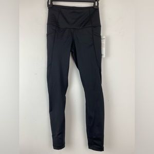 Hypertek size XS Women’s Inter Cargo Black Athletic Activewear Crop Leggings